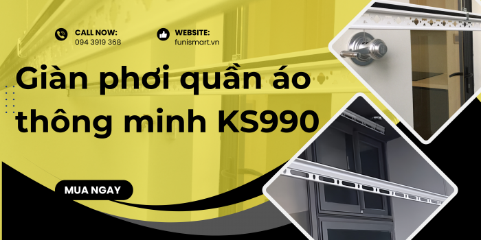 Funi Smart Việt Nam nơi thi công giàn phơi KS990 uy tín