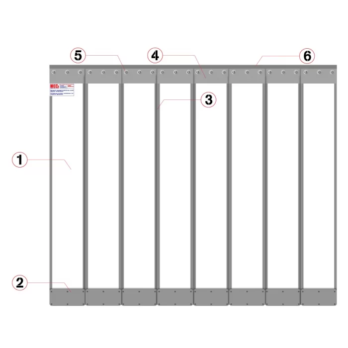 Rèm nhựa PVC nam châm từ tính chi tiết